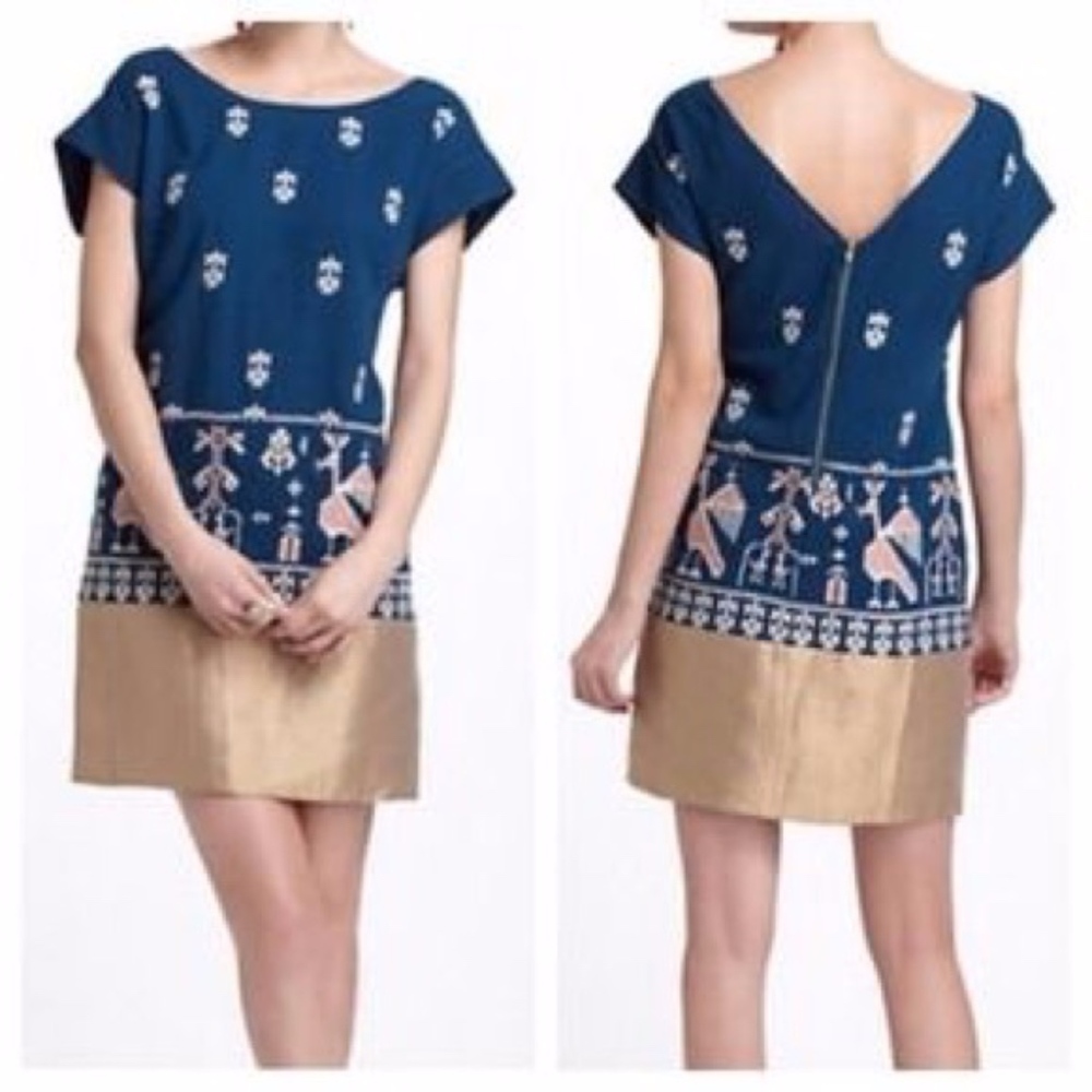 ANTHRO | FLOREAT | Avian Myth Shift Dress #248